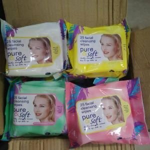 Pure and soft facial wipes